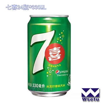 百事七喜（听装）330ml（1*24听）